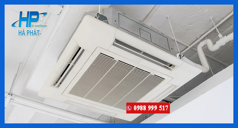 Lắp đặt dàn lạnh máy lạnh âm trần cassette. Lắp máy lạnh âm trần Thủ Dầu Một Bình Dương