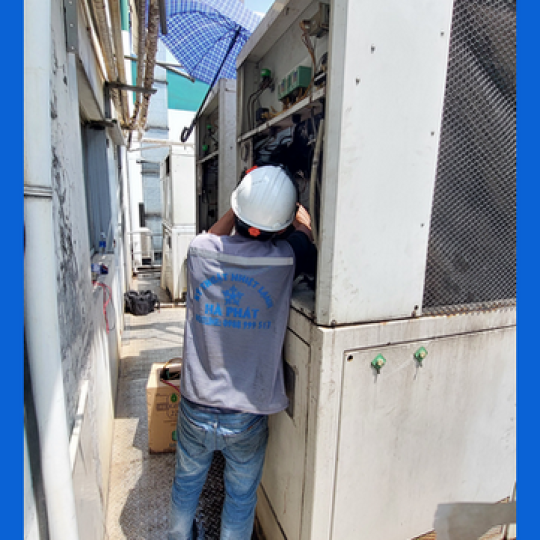 Dịch vụ sửa chữa máy lạnh công nghiệp Chiller Bình Dương